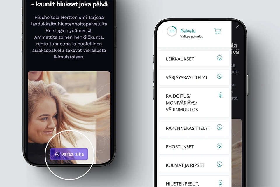 Ajanvaraus toiminnallisuuden esittely